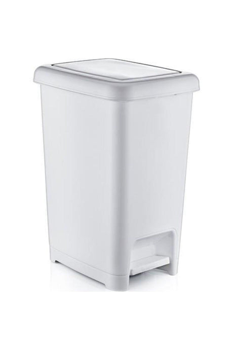 Pedal Dustbin 40 Lt Slim White - Swordslife