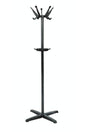 Pedestal Hanger Lux Coat Rack Black