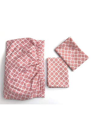 Fabric Elastic Bed Sheet for Padded Beds + Pillowcase with Cover (Corner Depth 30 Cm)New Season*** - Swordslife