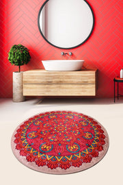 LATCH COLOR DIGITAL DIAMETER 100 cm Doormat Bathroom - Swordslife