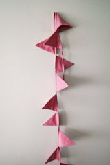 Pink Fabric Banner Pennant Baby Room Accessory - Swordslife