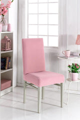 Pink Washable Lycra Flexible Elastic Chair Cover Cover - Swordslife