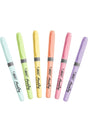 Pen Type Highlighter Pastel Color 6 Pcs