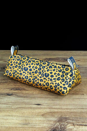 Pencil Case Leopard Vegan Leather (PEN Holder AND