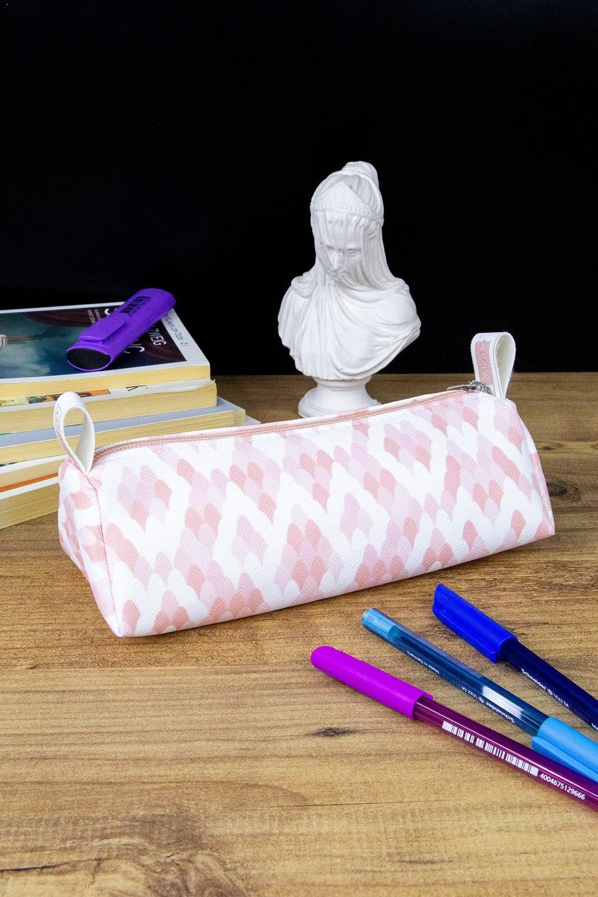 Pencil Case Pastel Colors Vegan Leather