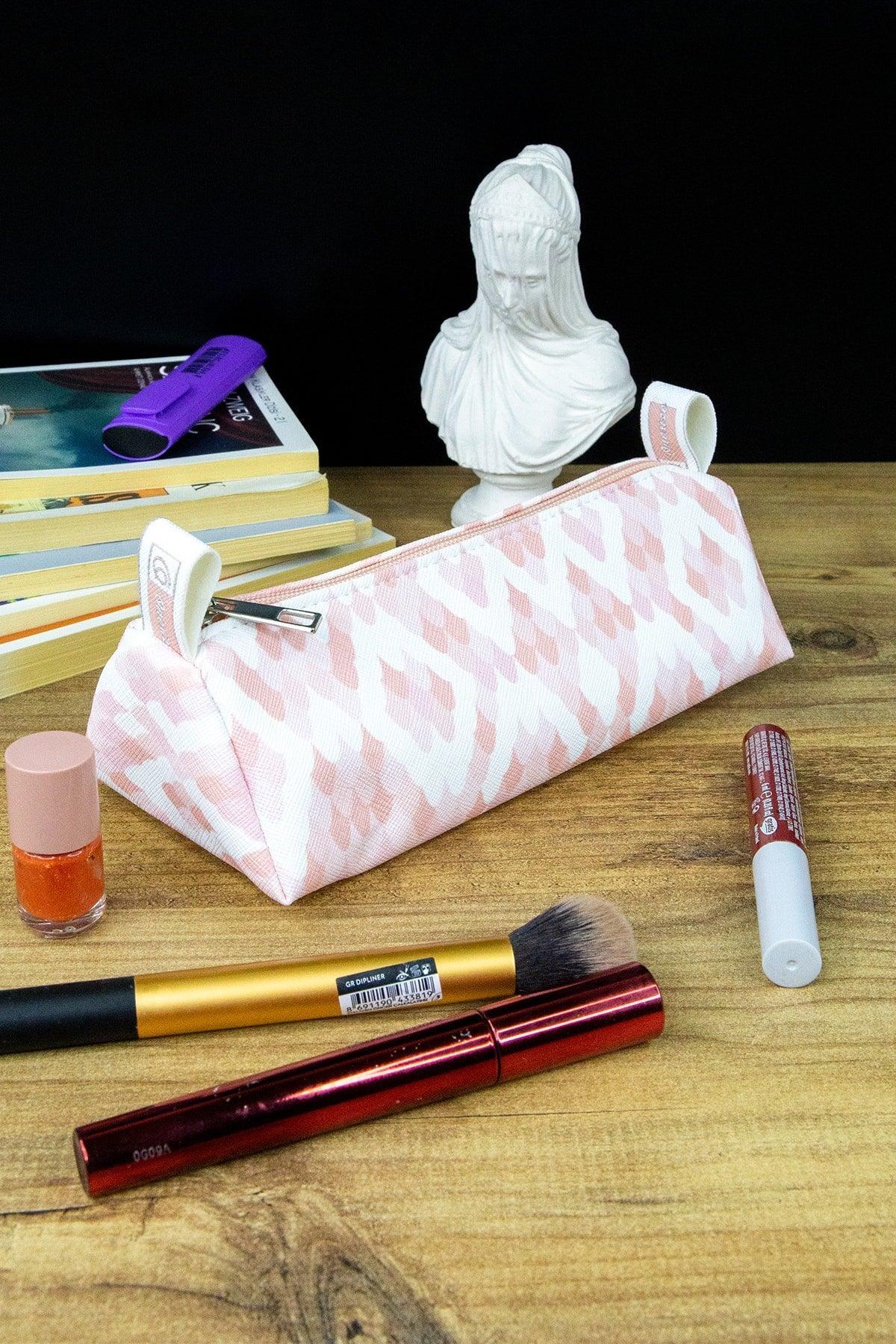 Pencil Case Pastel Colors Vegan Leather