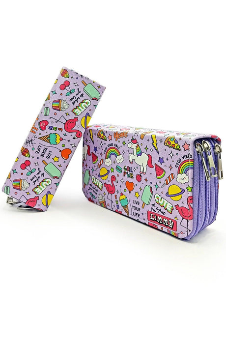 Pencil Case Unicorn-flamingo Kawai Organizer
