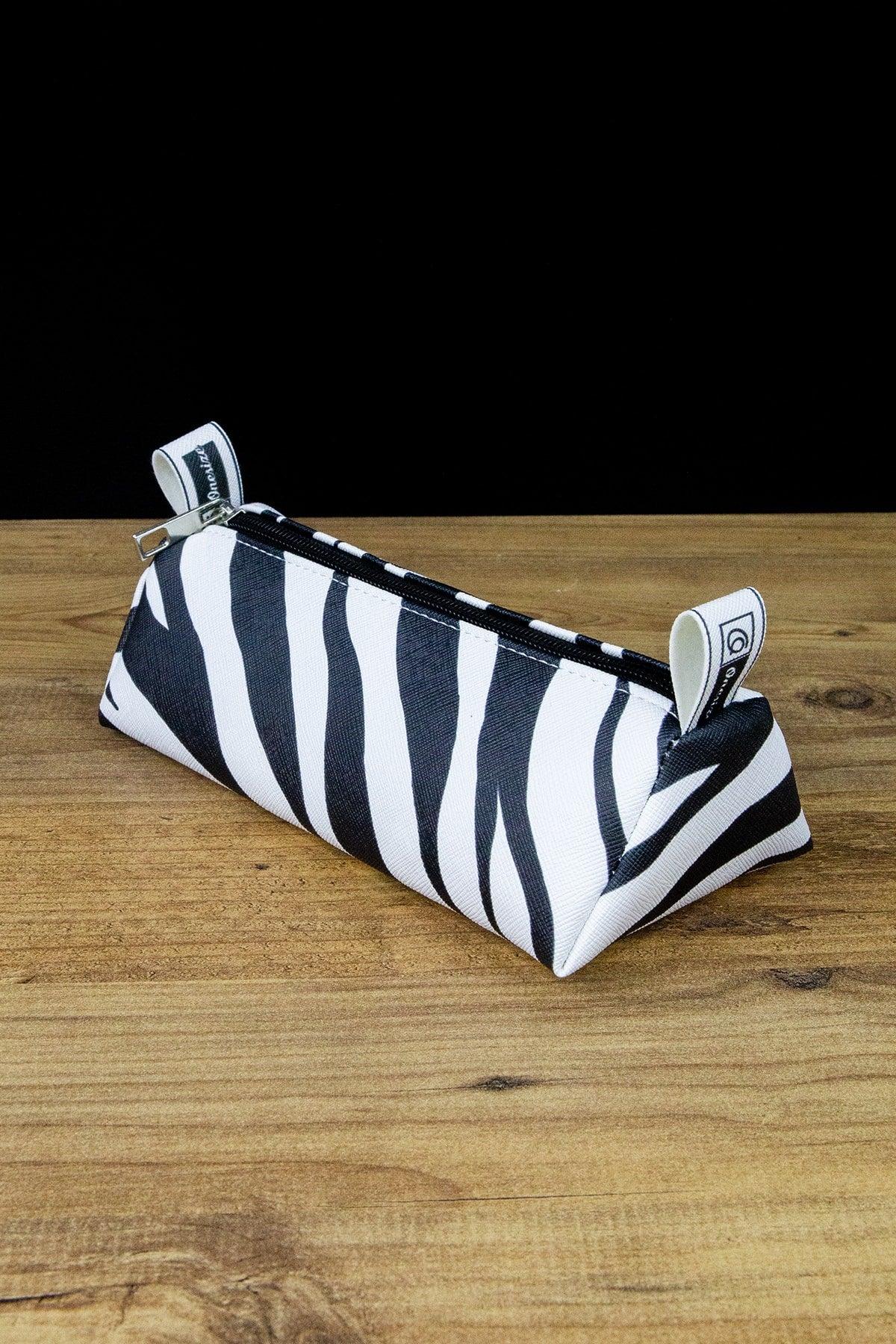 Pencil Case Zebra Vegan Leather (PEN HOLDER AND