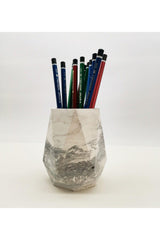 Marble Look Concrete Pen Holder