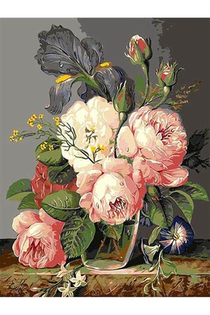 Peony Painting By Number Set(40X50 CM CANVAS