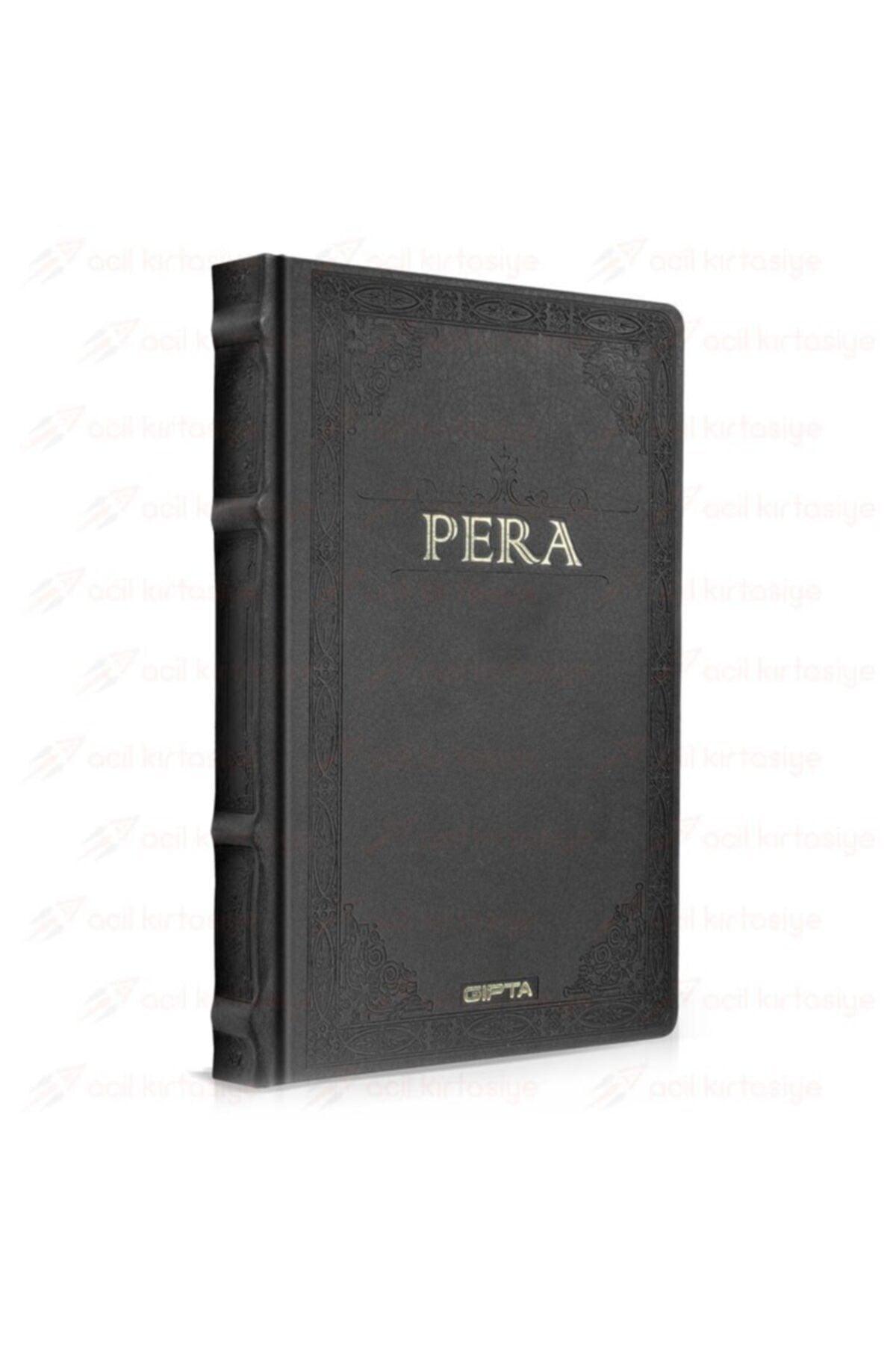 Pera 17x24 Black Unlined Leather Cover Hardcover