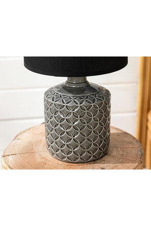 Pera Ceramic Lampshade 25x25x42 Cm Gray - Swordslife