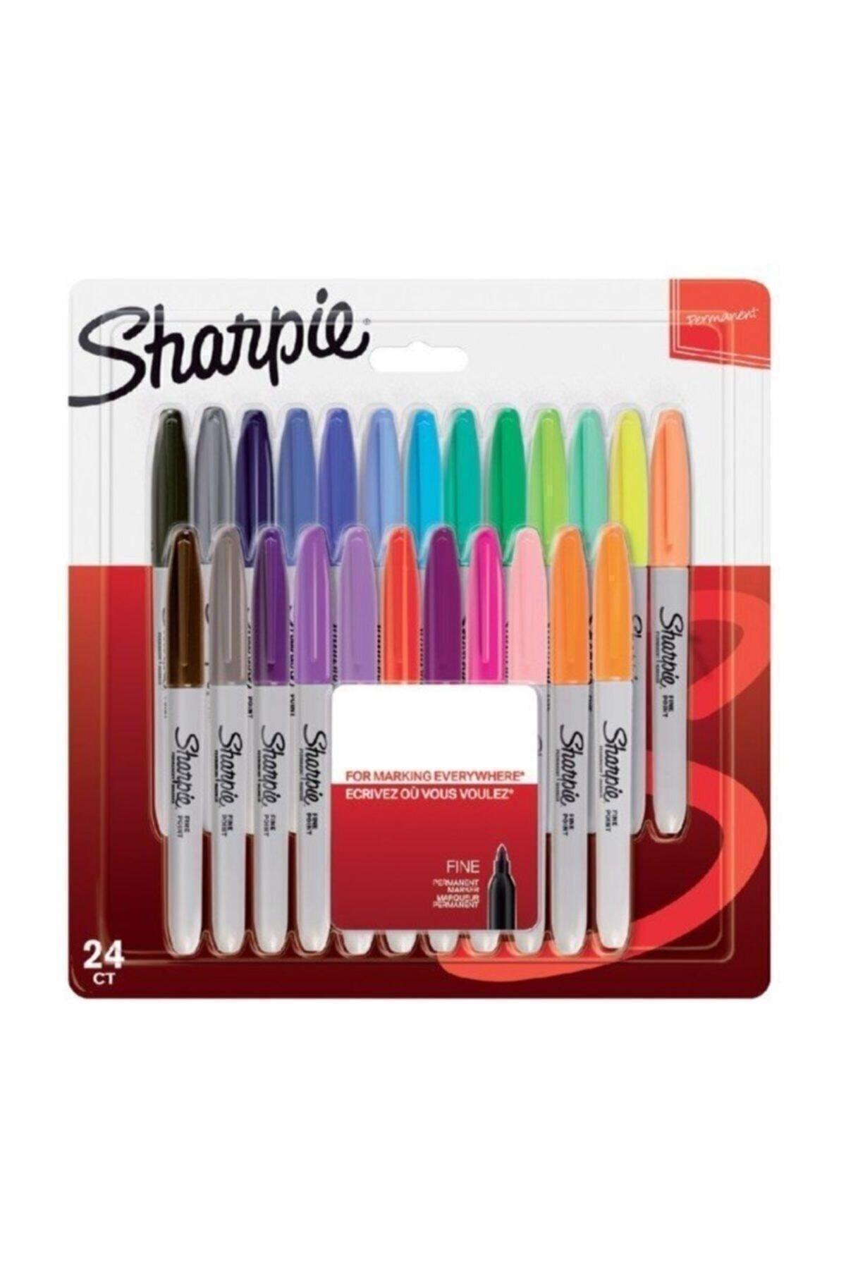 Permanent Fine Pen Mixed Color 24 Pcs