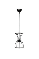 Perros Single Chandelier Black Glass - Swordslife