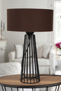 Philippine Table Lamp Black Brown Hat - Swordslife