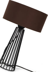 Philippine Table Lamp Black Brown Hat - Swordslife