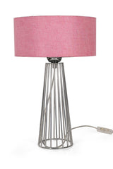 Philippine Table Lamp Chrome Pink Hat - Swordslife
