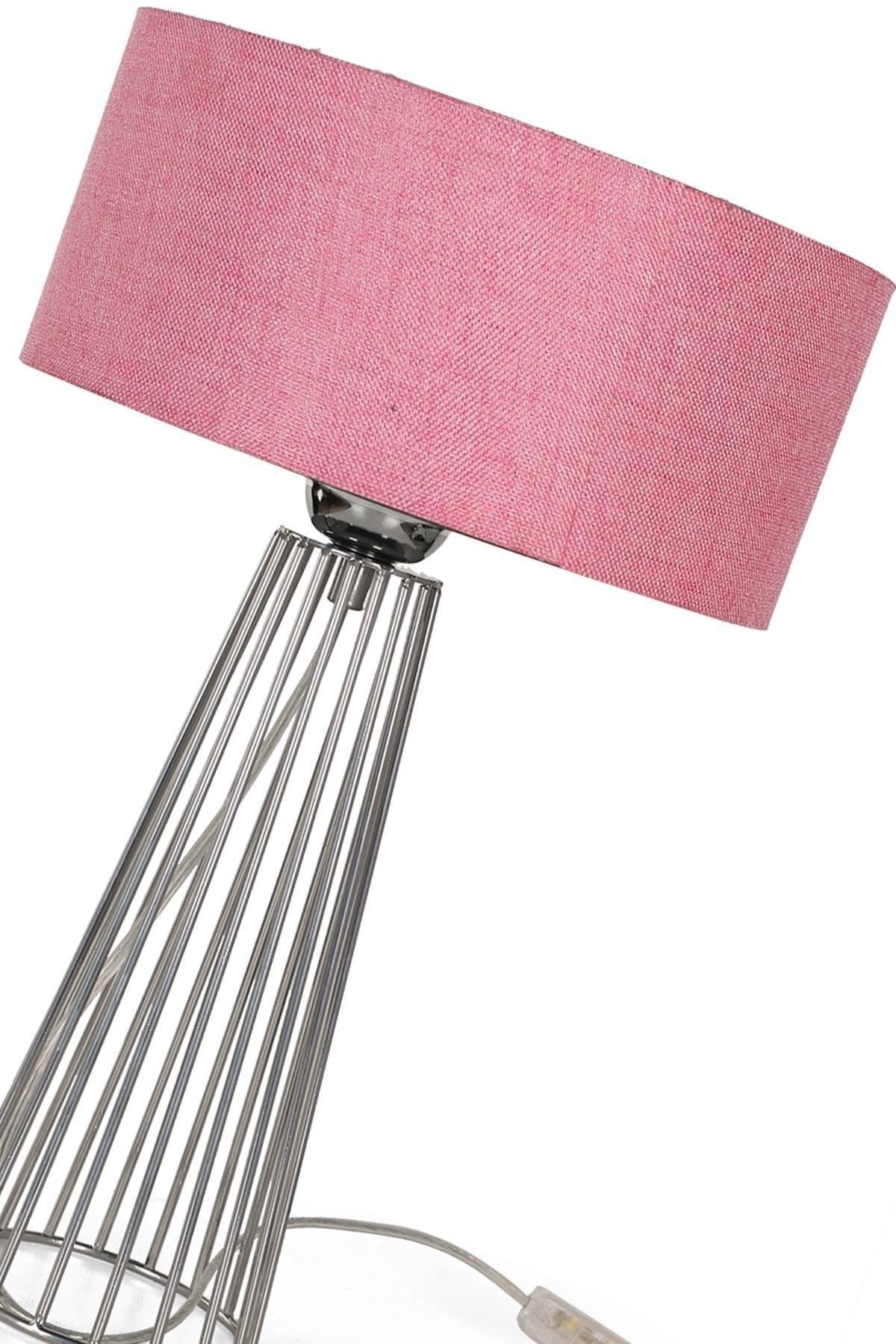 Philippine Table Lamp Chrome Pink Hat - Swordslife