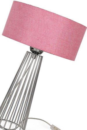 Philippine Table Lamp Chrome Pink Hat - Swordslife