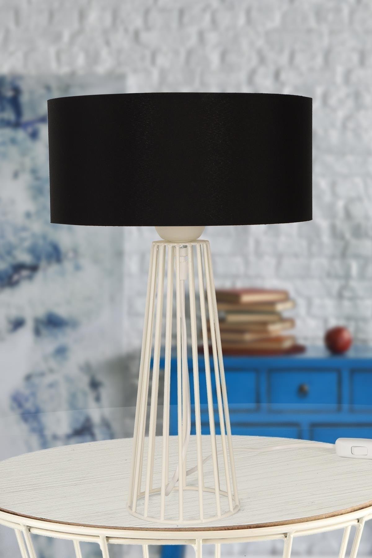 Philippine Table Lamp White Black Hat - Swordslife