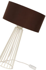 Philippine Table Lamp White Brown Hat - Swordslife