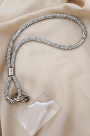 Phone Charm Silver Stone Phone Bracelet Strap - Swordslife