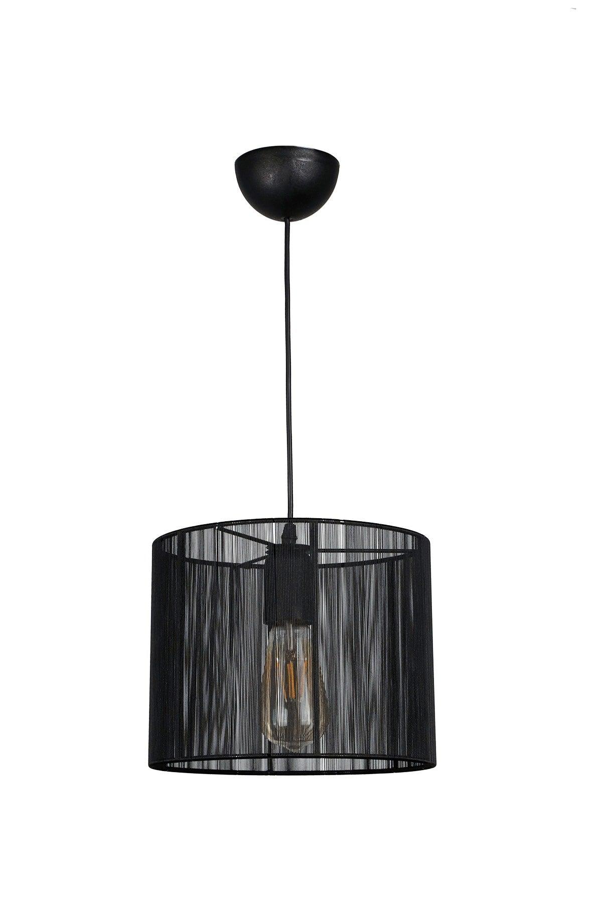 Pierro Black Wrapped Chandelier Round - Swordslife