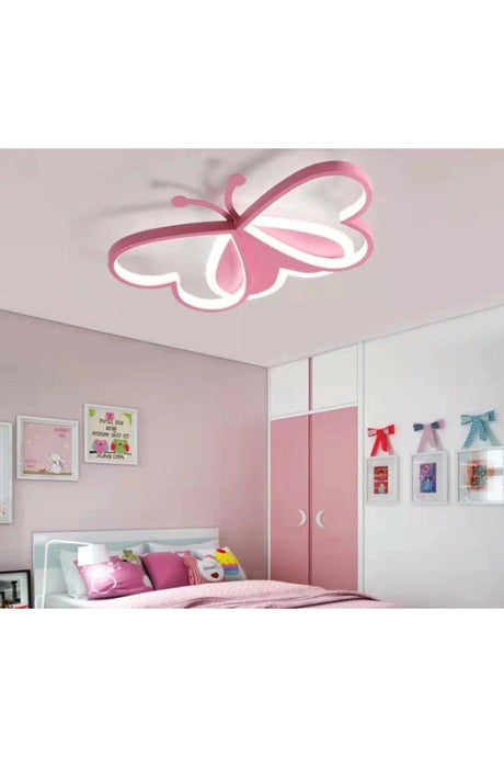 Pink Butterfly Kids Room Led Chandelier - Swordslife