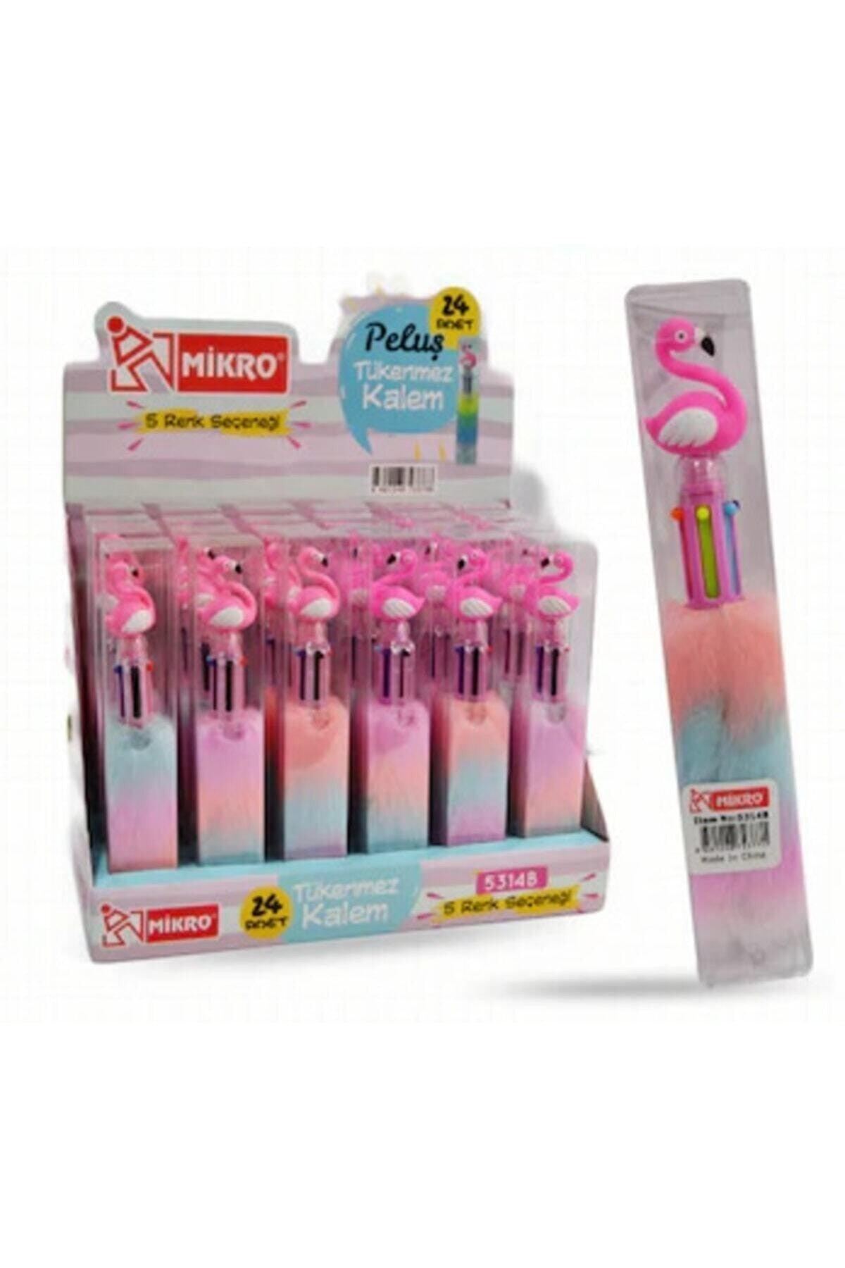 Pink Color Flamingo Plush Ballpoint Pen