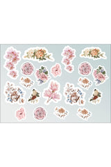 Pink Flower Sticker Set - Planner - Agenda -