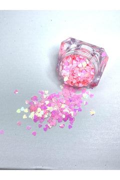Pink holographic glitter 5ml jar