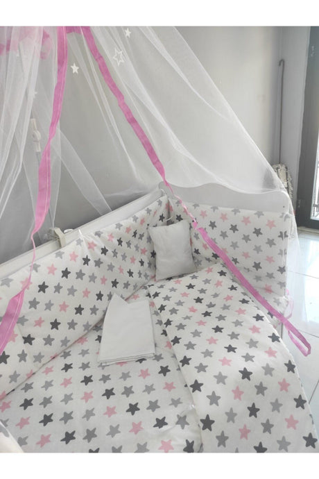 Pink Star Baby Crib Sleeping Set 60x120