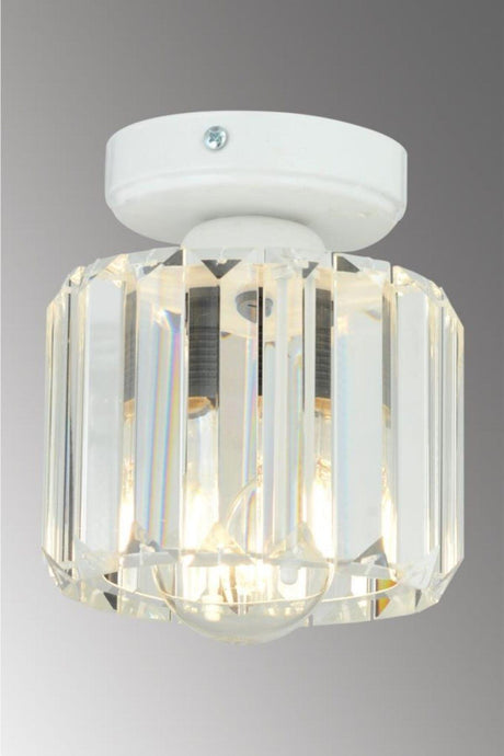 Plafonyer Ceiling White Y-10 Crystal Stone Chandelier - Swordslife