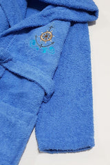 Plain And Hooded Cotton Kids Bathrobe