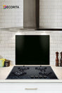 Solid Color - Black | Glass Stove Back Protector |