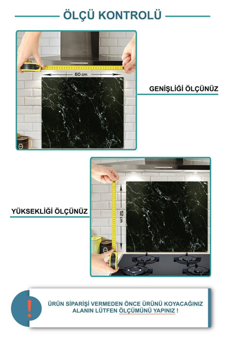 Solid Color - Black | Glass Stove Back Protector |