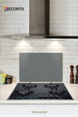 Solid Color - Gray | Glass Stove Back Protector | 40cm x 60cm - Swordslife