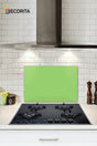 Solid Color - Neon Green | Glass Stove Back Protector | 40cm x 60cm - Swordslife
