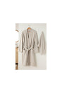 Plain Cotton Bathrobe Set Sm Light Beige - Swordslife