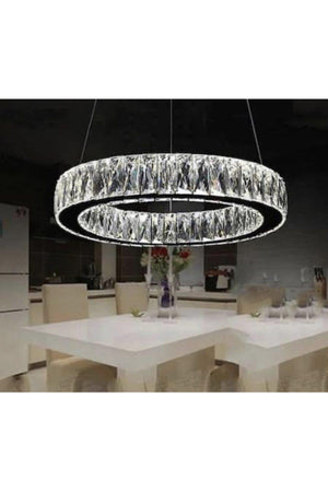 Plaque Crystal Stone Embroidered Led Chandelier - Swordslife