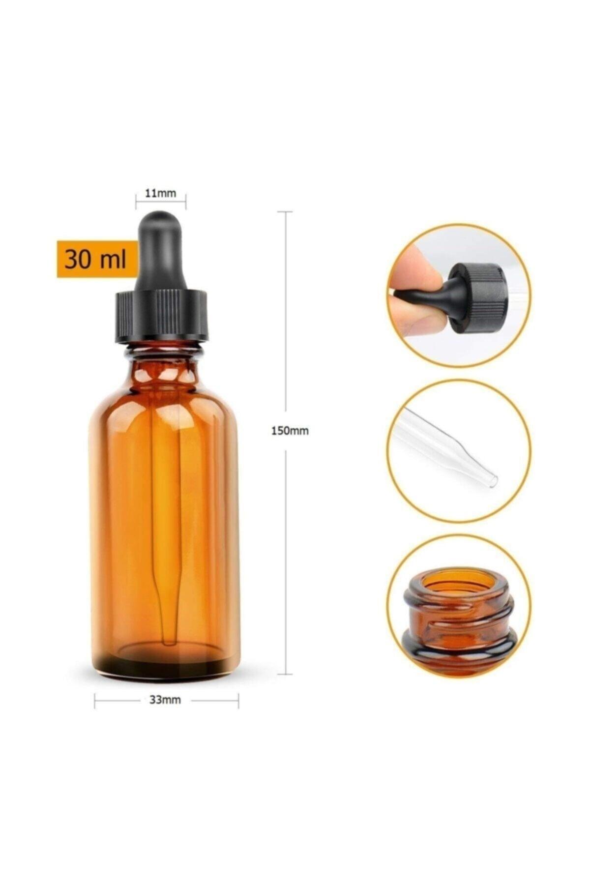 Plasma Dropper Amber Bottle 30 ml 6 pcs