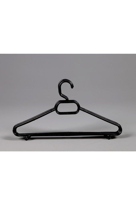 Plastic Clothes Hanger Economical Clothes Hanger 12 Pieces Black T-shirt Shirt Hanger - Swordslife