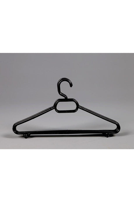 Plastic Clothes Hanger Black Color 18 Pieces Clothes Hanger Coat Hanger Skirt Hanger - Swordslife