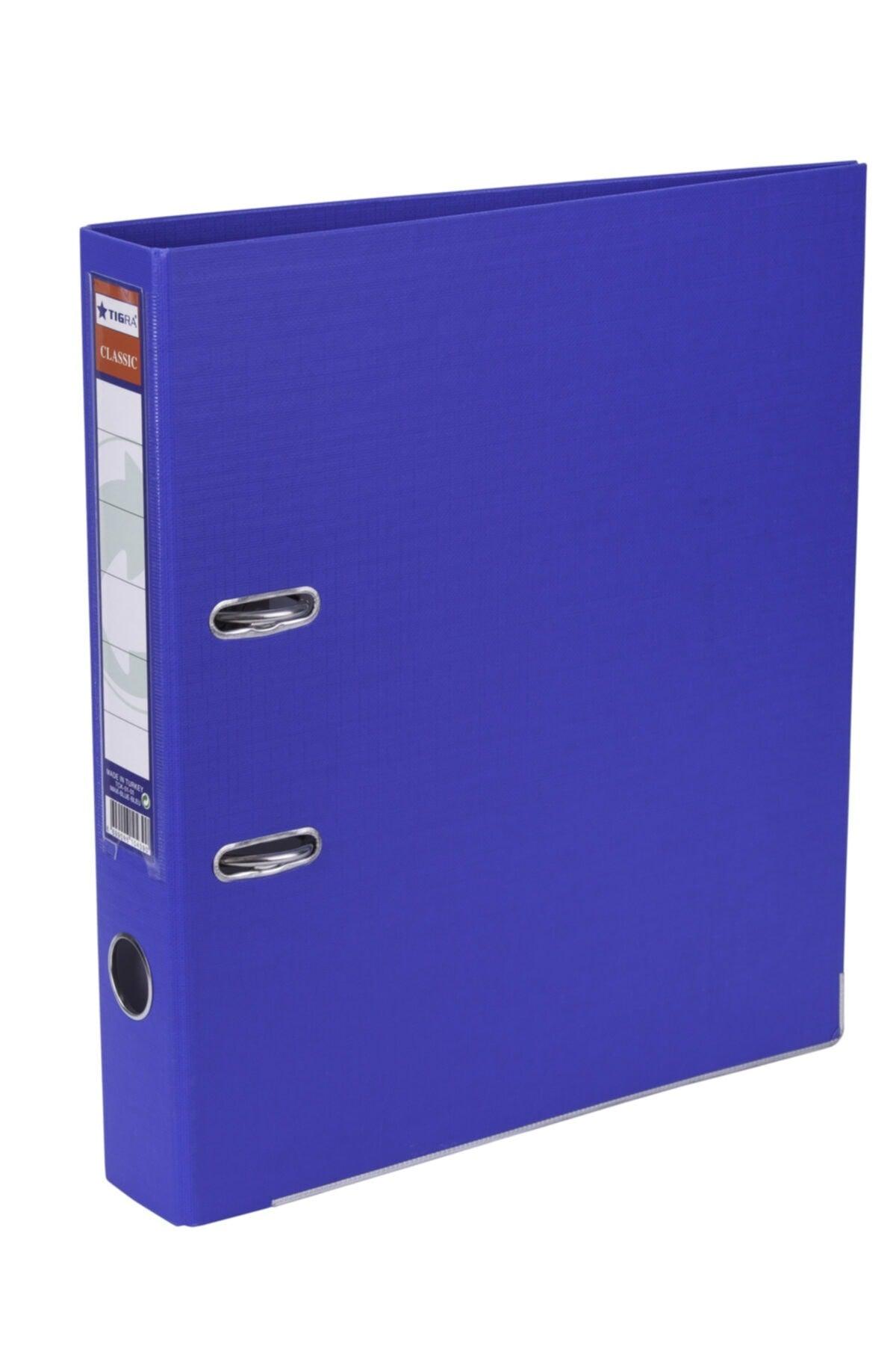 Plastic Folder Narrow Blue