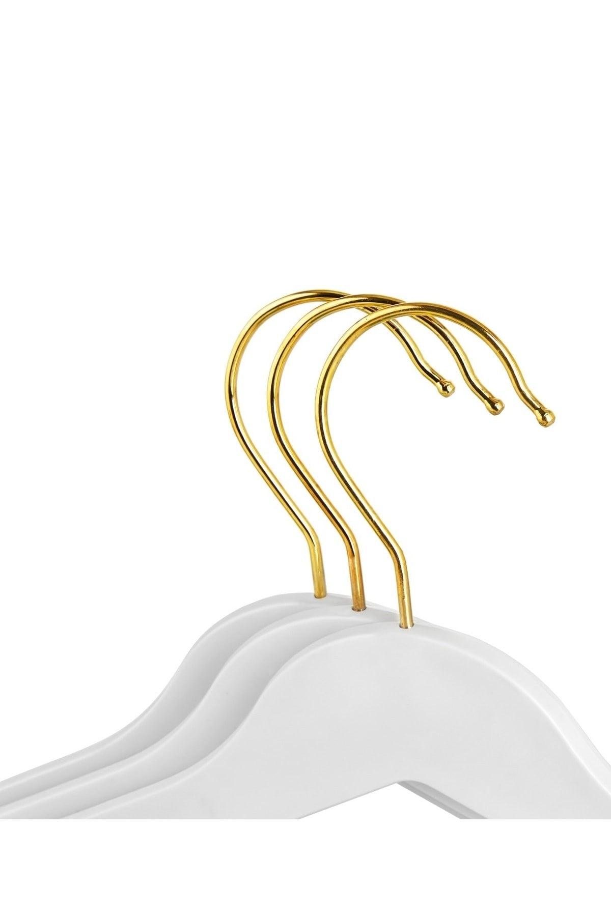 Plastic Hanger Clothes Hanger Hanger Shirt Hanger Trouser Hanger (12 Pieces White Color) - Swordslife
