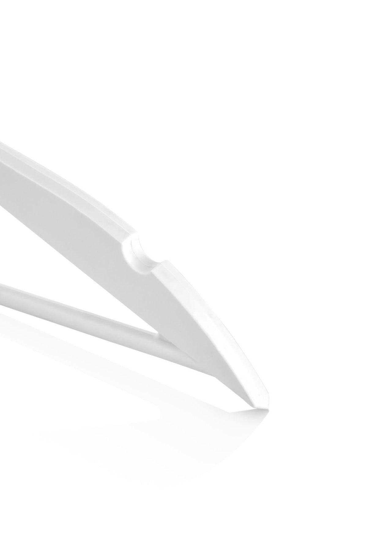 Plastic Hanger Clothes Hanger Hanger Shirt Hanger Trouser Hanger (12 Pieces White Color) - Swordslife