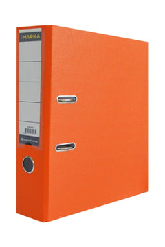 Orange plastic folder for documents and papers