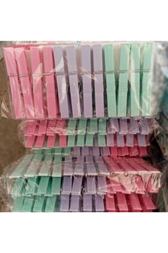 White plastic latch clips 24 pieces