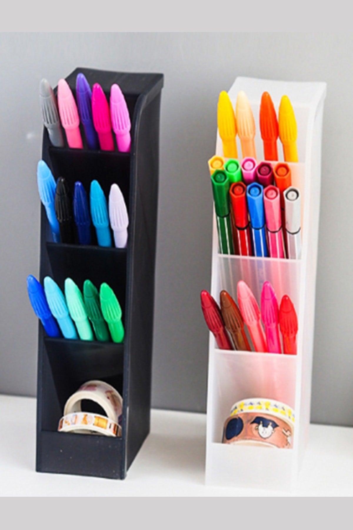 -Desktop Plastic Pen Holder 20x9x5