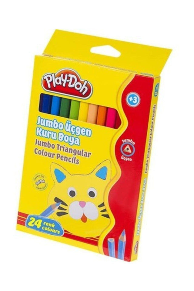 Play-doh Play-ku021 24 Colors Jumbo Triangle Dry